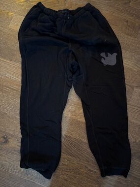 freecity Black Women's Jogger Sweatpants with Reflective Logo